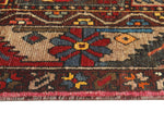 Vintage Abeni Red/Beige Rug, 6'9" x 10'0"