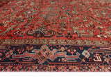 Fine VTG Jazmina Red/Navy Rug, 7'4" x 10'8"