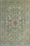 Super VTG Catedra Lt. Green/Beige Rug, 5'7" x 8'10"