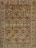 Fine VTG Ajar Brown/Ivory Rug, 8'3" x 11'4"