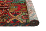 Fine VTG Fuat Red/Green Rug, 5'8" x 9'3"