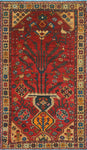 Fine VTG Amancay Red/Beige Rug, 4'1" x 7'3"