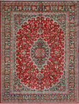 Fine VTG Ertha Red/Charcoal Rug, 8'0" x 10'8"