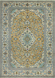 Fine VTG Faizan Gold/Beige Rug, 7'7" x 11'5"