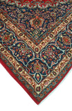 Vintage Behrouz Red/Navy Rug, 9'6" x 12'8"