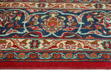 Vintage Behrouz Red/Navy Rug, 9'6" x 12'8"