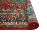 Vintage Behrouz Red/Navy Rug, 9'6" x 12'8"