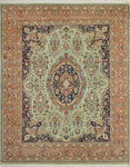 Wali Claudine Lt. Green/Rust Rug, 8'1" x 10'4"