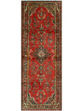 Fine VTG Tristan Red/Charcoal Runner, 3'5" x 10'3"