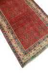 Fine VTG Azizah Red/Beige Runner, 3'5" x 10'1"