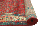 Fine VTG Azizah Red/Beige Runner, 3'5" x 10'1"