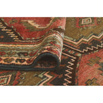 Fine VTG Sanaa Rust/Charcoal Runner, 3'7" x 11'5"