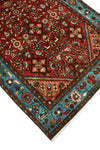 Fine VTG Hicham Red/Lt. Blue Runner, 3'6" x 10'1"