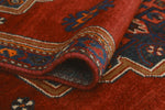 Fine VTG Ayazhan Red/Navy Runner, 3'0" x 14'10"