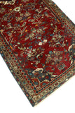 Fine VTG Alethya Red/Brown Runner, 3'5" x 9'6"