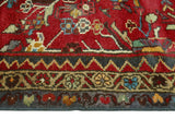 Fine VTG Alethya Red/Brown Runner, 3'5" x 9'6"