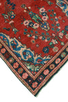 Vintage Fabiana Red/Charcoal Runner, 3'7" x 10'1"