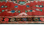 Vintage Fabiana Red/Charcoal Runner, 3'7" x 10'1"