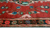 Vintage Fabiana Red/Charcoal Runner, 3'7" x 10'1"