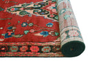 Vintage Fabiana Red/Charcoal Runner, 3'7" x 10'1"