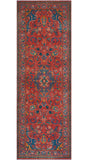 Fine VTG Ezequiel Red/Blue Runner, 3'5" x 9'11"