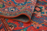 Fine VTG Ezequiel Red/Blue Runner, 3'5" x 9'11"