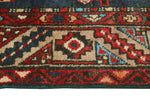 Fine VTG Abzari Red/Navy Runner, 3'3" x 8'6"