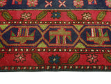 Fine VTG Alhraed Navy/Red Runner, 3'6" x 13'11"