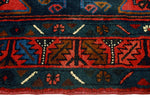 Fine VTG Barric Red/Navy Runner, 3'7" x 10'10"