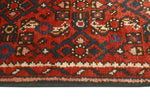 Fine VTG Achehbou Red/Navy Runner, 2'3" x 11'6"