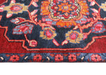 Fine VTG Husna Red/Navy Runner, 2'6" x 12'0"