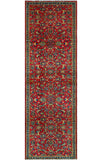 Fine VTG Ilhan Red/Blue Runner, 3'10" x 13'2"