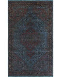 Vintage Kenya Grey-Blue/Brown Rug, 4'6" x 7'10"