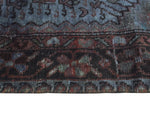 Vintage Kenya Grey-Blue/Brown Rug, 4'6" x 7'10"