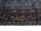 Vintage Kenya Grey-Blue/Brown Rug, 4'6" x 7'10"