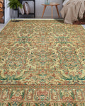 Wali Cony Ivory/Green Rug, 8'0" x 10'0"