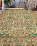 Wali Cony Ivory/Green Rug, 8'0" x 10'0"