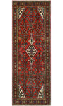 Fine VTG Halit Red/Burgundy Runner, 3'5" x 10'2"