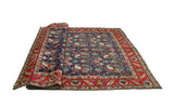 Fine VTG Abdullah Navy/Red Rug, 6'7" x 9'8"