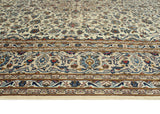 Fine VTG Majida Ivory/Navy Rug, 9'8" x 12'7"