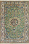 Fine VTG Bonami Green/Ivory Rug, 6'6" x 9'8"