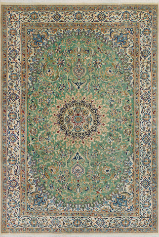 Fine VTG Bonami Green/Ivory Rug, 6'6" x 9'8"