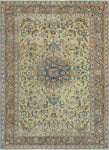 Super VTG Filiz Beige/Brown Rug, 6'4" x 9'3"