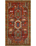 Fine VTG Arda Rust/Gold Rug, 5'0" x 9'4"