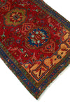 Fine VTG Ilyass Red/Blue Runner, 3'5" x 9'11"