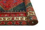 Fine VTG Bentleah Navy/Red Runner, 3'9" x 9'11"