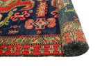 Fine VTG Adanel Navy/Red Runner, 4'1" x 10'1"