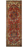 Fine VTG Nicole Red/Blue Runner, 3'3" x 9'10"