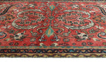 Fine VTG Anika Red/Navy Rug, 2'5" x 9'7"