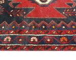 Fine VTG Hussain Red/Charcoal Runner, 3'6" x 8'7"